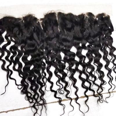 China Water Wave Newest Hot Seller For 2022 Is Hand Made New Lace Frontal 13*4 Closure for sale