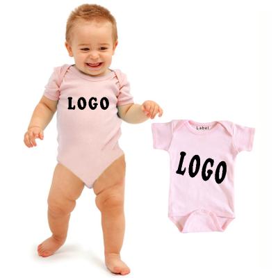 China Wholesale Plain Colored Summer 100% Cotton Cutstom Jumpsuit Sleeveless Romper For 0-24 Months Newborn Baby for sale