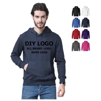 China Wholesale Fashion Premiun High Quality Anti-wrinkle Hooded Sweatshirts For Men Can Add Own Logo Custom Men's Single CrewNeck Sweatshirt for sale