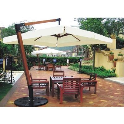 China Modern Imported Wooden Cantilever Outdoor Hanging Sun Shade Umbrella Umbrella Garden Umbrella Supplier for sale