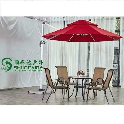 China Square / Round Aluminum Pole Material And Furniture General Use Outdoor Garden Umbrella for sale