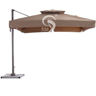 China Large 3x3m Luxury Outdoor Home Garden Umbrella for sale