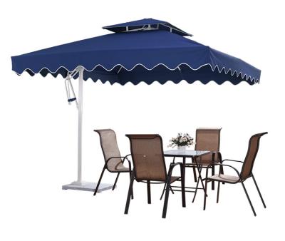 China 3*3m Garden Side Post Patio Umbrellas Aluminum Outdoor Sun Parasol Wind-resistant Umbrella Supplier for sale