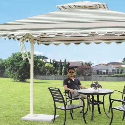 China Modern Outdoor Double Umbrella Outdoor Garden Umbrella Patio Furniture Garden Umbrella Company for sale