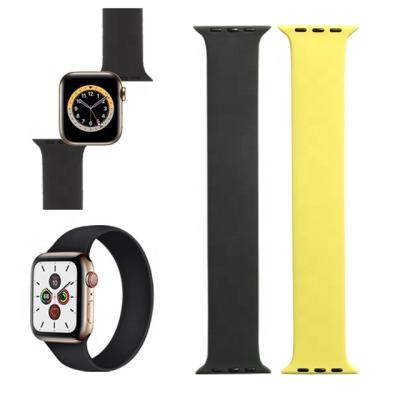 China Soft And Skin-friendly Factory Supply For Apple Watch Band Silicone Replacement Bands Strap For iWatch Apple Watch Series for sale