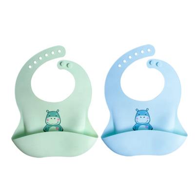 China Premium Sustainable Silicone Toddler Feeding Manufacturer Waterproof Silicone Baby Bib For Baby for sale