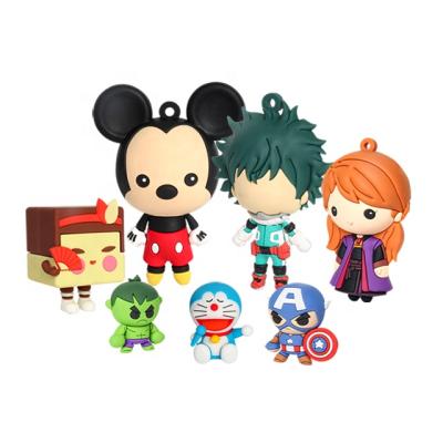 China For Gift OEM/ODM PVC Cartoon Kids Silicone Action Numbers 3D Toys Soft Touch PVC Anime Toys For Children for sale