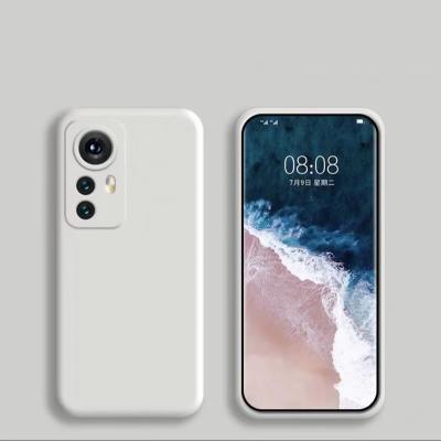 China Shockproof Ivory White Liquid Silicone Protective Phone Case, Suitable for Different Models of Xiaomi Phones for sale