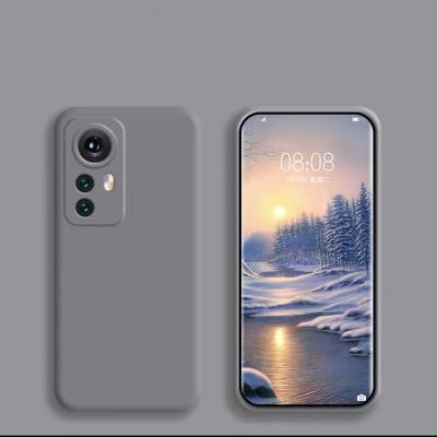 China Shockproof light gray silicone frosted shockproof protective phone case, suitable for various models of Xiaomi phones for sale