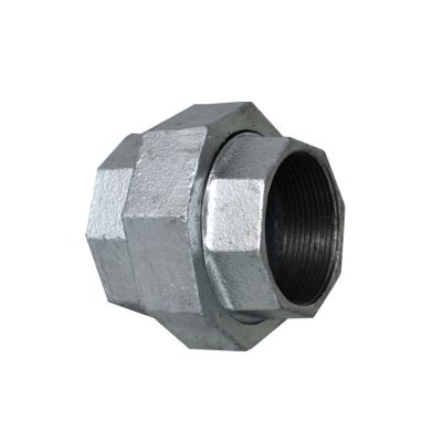 China Galvanized Tubing System NPT Wire Malleable Iron Union Pipe Fittings for sale