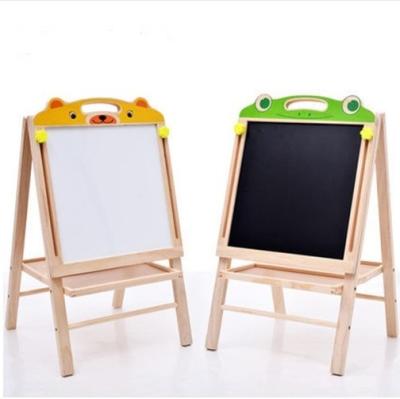 China Double Sided Magnetic Blackboard Baby Painting Wooden Board Drawing Educational Board Blackboard09 for sale