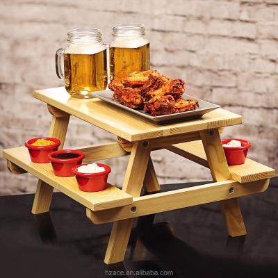 China Miniature Pine Picnic Bench Serving Tray ACE2211  Zhejiang, China Customize for sale