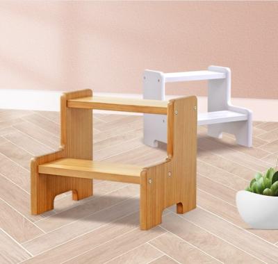 China Traditional Multifunctional Children Stool Practical Step Stool Solid Wood Small Ladder for sale