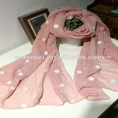 China Viscous polka dot polka dot scarf child pashmina shawl for sale