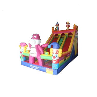 China As Picture Or Your Request Customized Logo For Double Lane Free Jumping Inflatable Dry Slide For Kids for sale