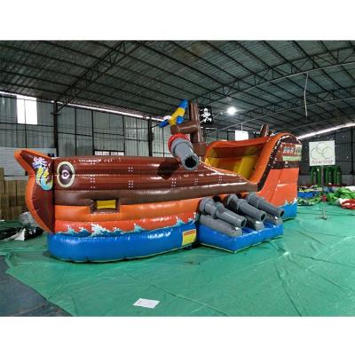 China As Picture Or Your Request Customized Cheap Inflatable Dry Bounce Castle Slide Pirate Boat Slide Game For Sale for sale