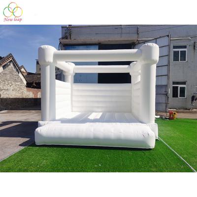 China White PVC Inflatable Bounce Jumping Castle Wedding Inflatable Bounce House for sale