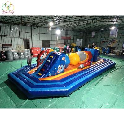 China As Picture Or Your Request Sport Obstacle Game With Slide Cosmos Obstacle Inflatable Planet Obstacle For Kids for sale