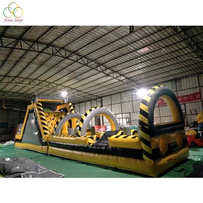 China As Picture Or Your Request Sport Stadium Adult Obstacle Course With Wall Climbing Outdoor Inflatable Obstacle Course With Slide for sale