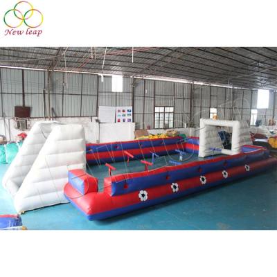 China High Quality Outdoor Playground Inflatable Human Foosball Game, Sports Inflatable Soccer Field For Outdoor for sale