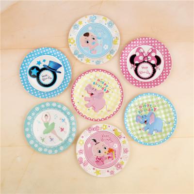 China Wholesale Party Suppliers Kids Birthday Party Paper Plates for sale