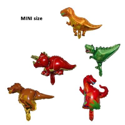 China Children Play Mini Size New Arrival Dinosaur Foil Balloon Cartoon Animal Balloons For Boy Toys for sale