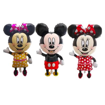 China Giant Party Mickey Minnie Cartoon Foil Balloon Children Play Helium Balloons for sale