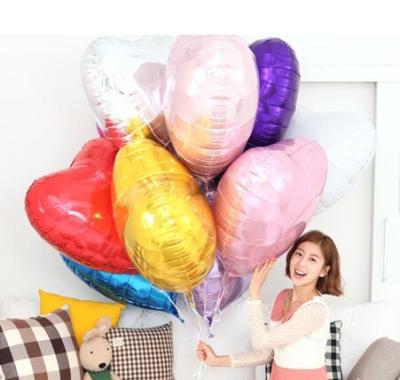 China Multicolor Party Decoration 30inch 75*75cm Giant Love Balloons Heart Shape Foil Helium Balloon For Wedding Decoration for sale