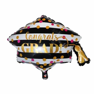 China P China Manufacture Foil Balloon Graduation Hat Inflatable Mylar Balloons Party Decoration for sale