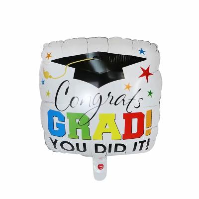 China Party decoration 18 inch round shape place balloons, congratulations helium balloon for graduation party decoration for sale