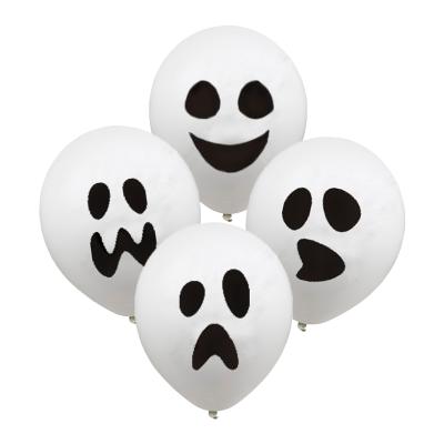 China Hot Selling Birthday Party Decoration 12inch Latex Balloons Halloween Funny Face Balloons For Halloween Party Decoration for sale