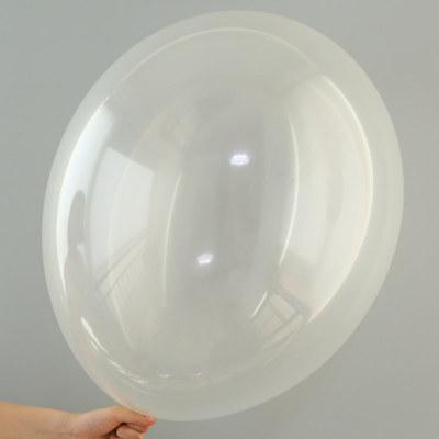 China 18 inch transparent latex balloons party decoration clear balloons for confetti for sale