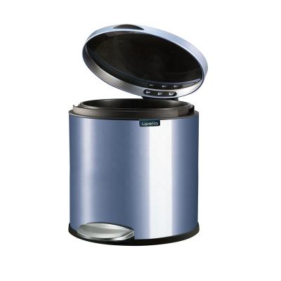 China Viable Wholesale Metal Kitchen Office Shop Trash Can With Pedal for sale