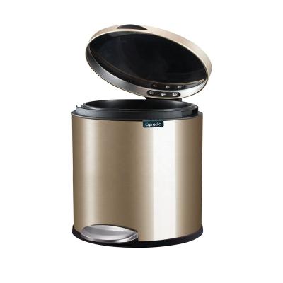 China 9L Rose Gold Free Standing Stainless Bargain Viable Bin for sale