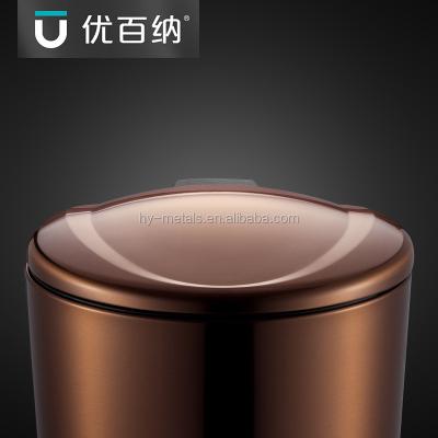 China Sustainable Fancy Galvanized Durable Stainless Steel Waste Bin With Pedal for sale