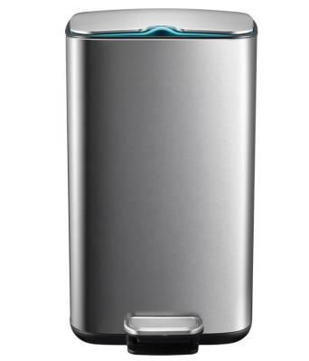 China Sustainable 12L Square Stainless Steel Trash Can for sale