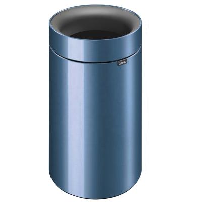 China 12l Printed Viable Open Round Office Pop Trash Bin for sale