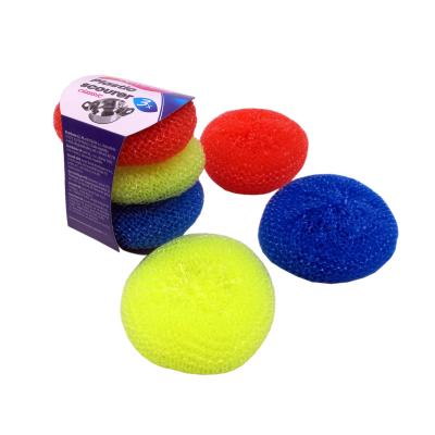 China Stocked plastic cleaning ball and kitchen cleaning ball for sale