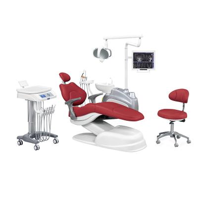 China Metal Foshan Chair Dental Unit With LED Lamp With Monitor China Supplier Dental Equipment for sale