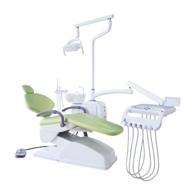 China Manufacterer Hot Selling Dental Equipment Good Metal Complete Dental Chair Unit Price With Operation LED Lamp for sale