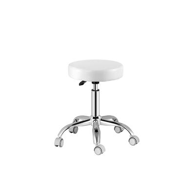 China Useful Leather Doctor Dentist Chair Stool Round Swivel PU Dental Clinic Simple Comfortable Metal Hospital Explosion Proof Leather Seat for sale