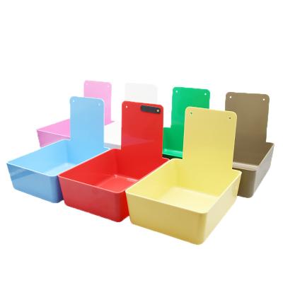 China 8 Colors Lab Plastic Colorful Dental Tools Equipment Dental Plastic Work Matching Boxes Pans With Clip Holder Placing Teeth Model for sale