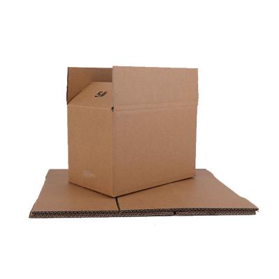 China Corrugated Strong Brown Moving Corrugated Carton Shipping Boxes With Custom Design LOGO for sale