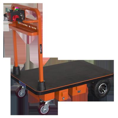 China Large Capacity Convenience Trolley Outdoor Electric Flat Warehouse Powered Hand Trolley Electric Trolley For Hospital Logistics Platform for sale