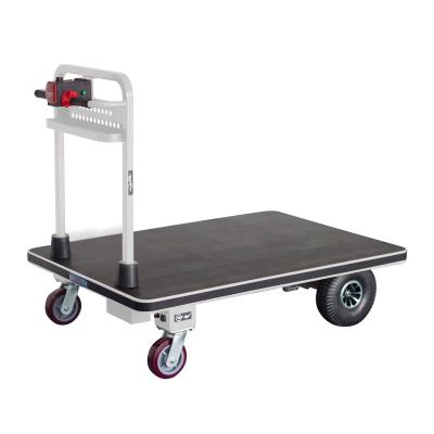 China Outdoor Electric Convenience NK 105 Flatbed Cart With Large Flatbed Hand Truck Cart For Material Handling for sale