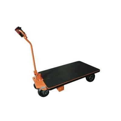 China Logistics Flat Top Electric Hand Truck Moving Objects NK 115 Trolley 400Kg 24V Outdoor Industrial Cart for sale