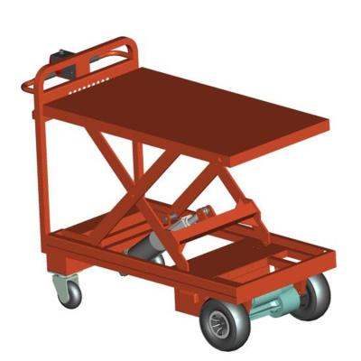 China Easy Mobile NK 1113 Electric Lifting Platform Trolley Heavy Duty Electric Power Handling Truck Cargo Motor for sale