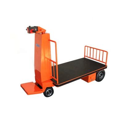 China Industrial Wholesale Type Electric Trolley Outdoor Motorized Platform Carts Logistics Rack Drive Flat Car for sale