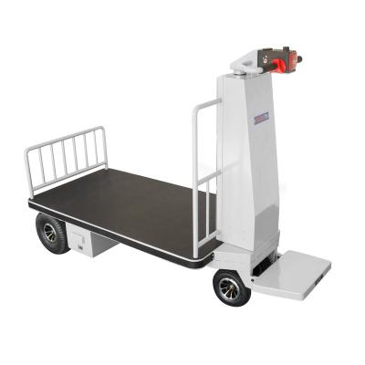 China Industrial Rack Driving Electric Cart Warehouse Motorized Electric Platform Carts Logistics Flat Car With Lowest Price for sale