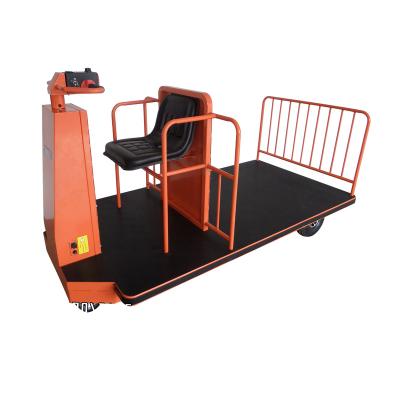 China Hot Selling NK 120 Easy Moving Electric Platform Truck Sitting Motor Cart Powered Electric Trolley Trolley For Material Handling for sale